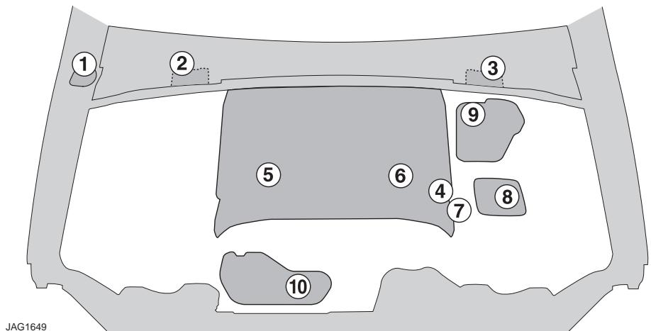 JAGUAR XF 2008 - VUE d'ensemble du compartiment moteur - 1
