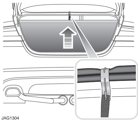 JAGUAR XF 2008 - Emplacement de la roue de secours - 1