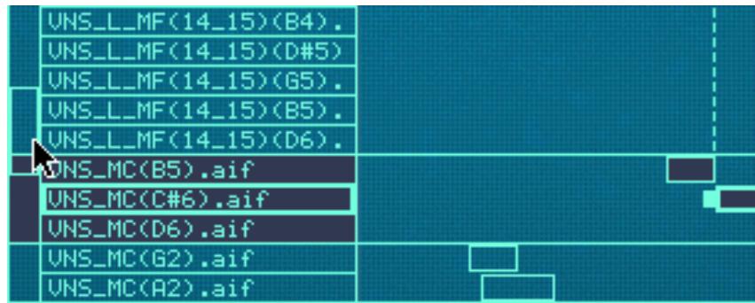 PROPELLERHEAD REASON 3.0 - Déplacement d'un groupe dans la liste - 1