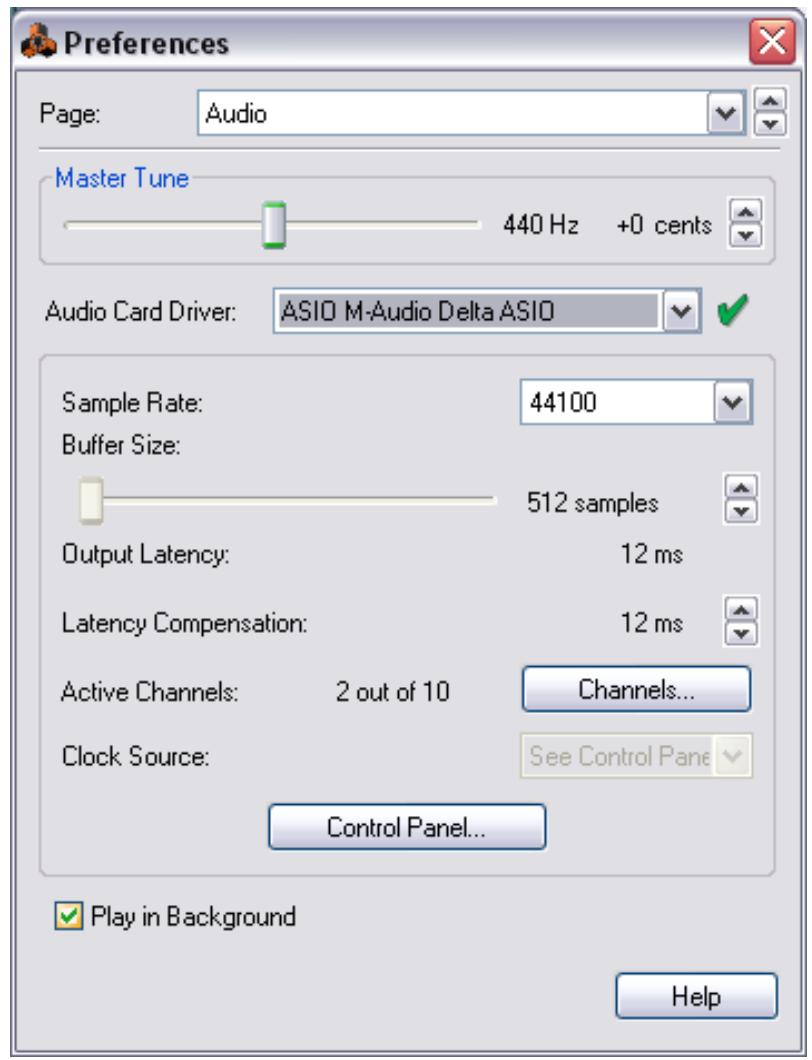 PROPELLERHEAD REASON 3.0 - Preferences - Audio - 1