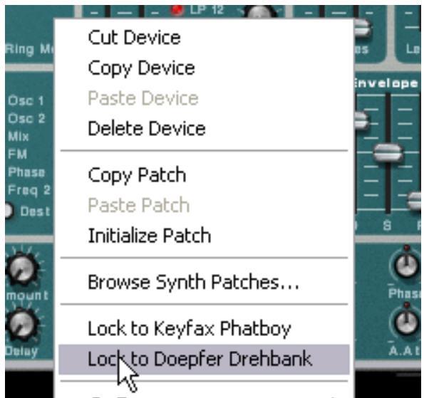 PROPELLERHEAD REASON 3.0 - Utiliser le menu contextual - 1