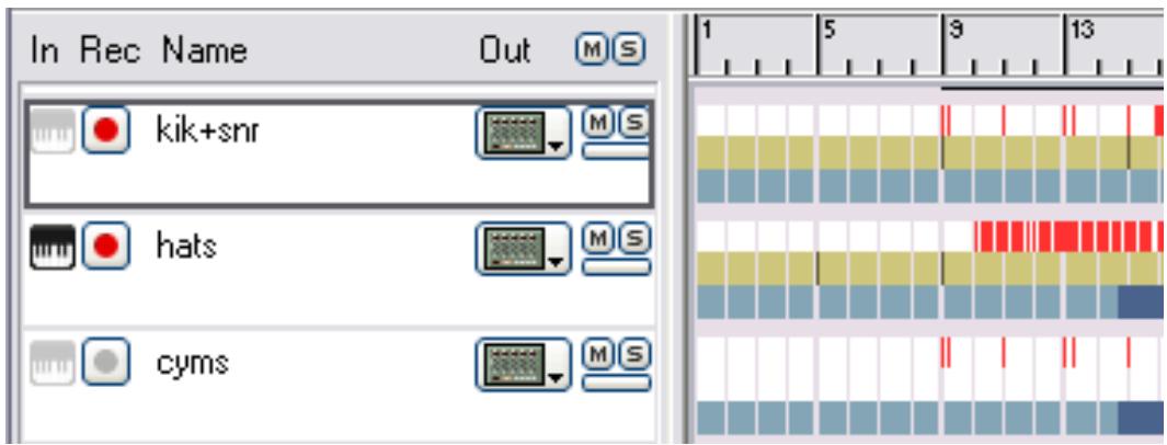 PROPELLERHEAD REASON 3.0 - Sélection des événements - 1