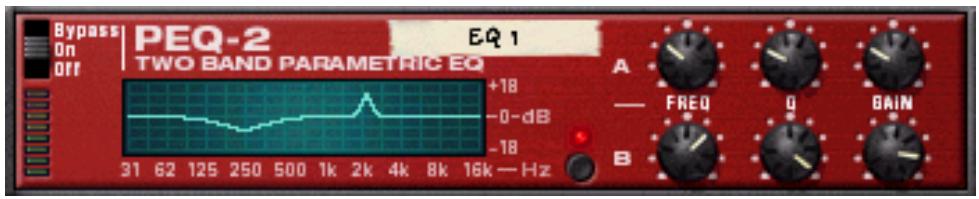 PROPELLERHEAD REASON 3.0 - PEQ-2 Égaliseur paramétrique 2 bandes - 1