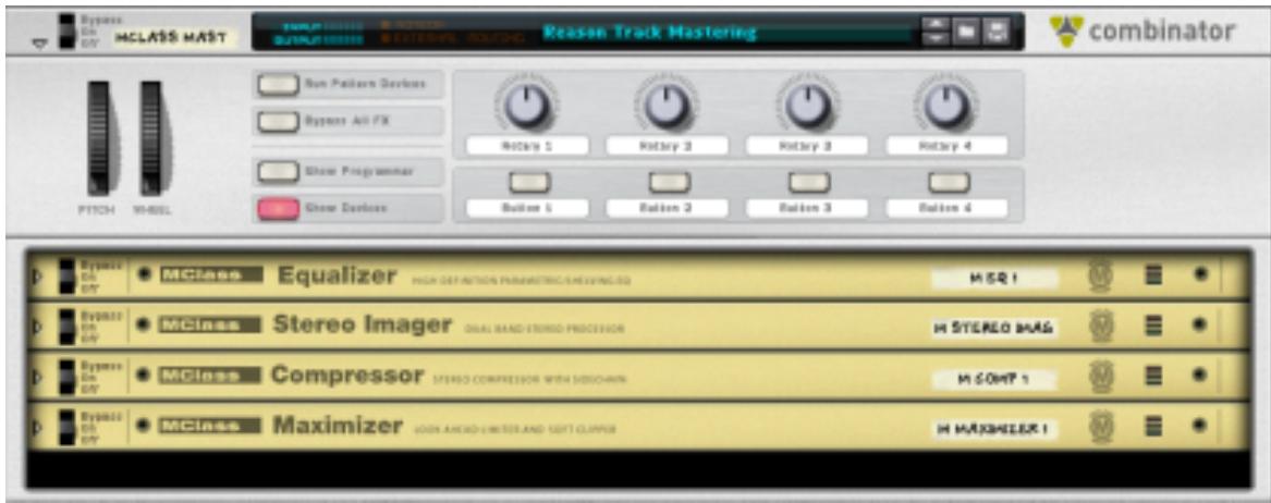 PROPELLERHEAD REASON 3.0 - Combi MClass Mastering Suite - 1