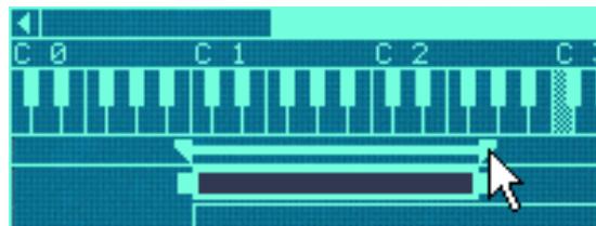 PROPELLERHEAD REASON 3.0 - Au moyen des poignées de la barre de tessiture - 1