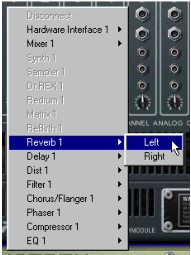 PROPELLERHEAD REASON 3.0 - Utilisation des menus contextuels - 1
