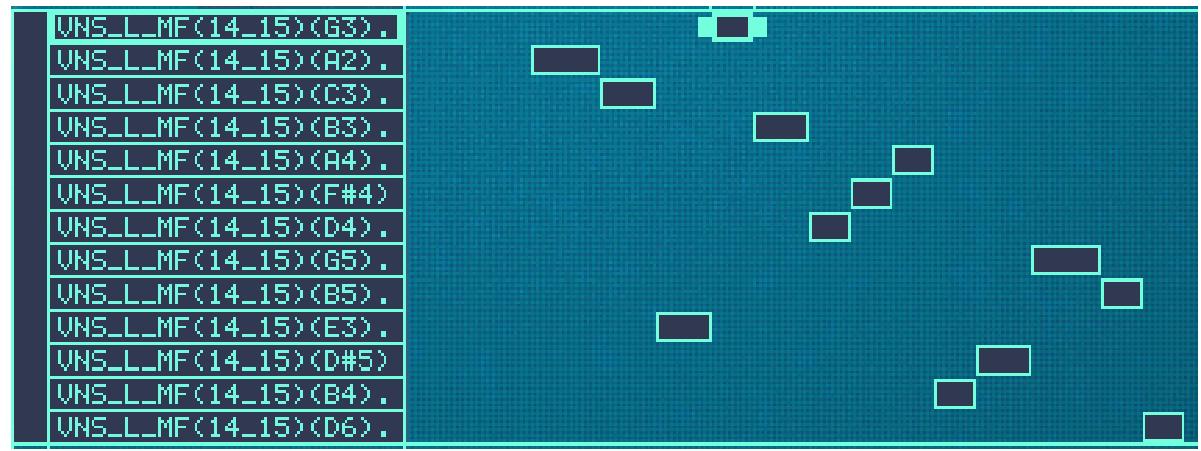 PROPELLERHEAD REASON 3.0 - Classement des zones selon leur tessiture - 1