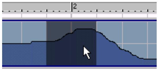 PROPELLERHEAD REASON 3.0 - Sélection de sections d'une piste de contrôleurs - 1