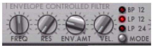 PROPELLERHEAD REASON 3.0 - Paramètres de filtré - 1