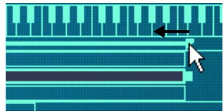 PROPELLERHEAD REASON 3.0 - Au moyen des poignées de la barre de tessiture - 5
