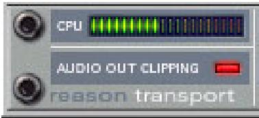 PROPELLERHEAD REASON 3.0 - Témoin d'échéage en sortie audioAudio Out Clipping - 1