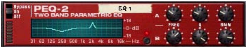 PROPELLERHEAD RECORD 1.5 - EQ paramétrique à deux bandes PEQ-2 - 1