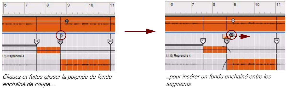 PROPELLERHEAD RECORD 1.5 - Ajout de fondus enchâinés aux coupes - 1