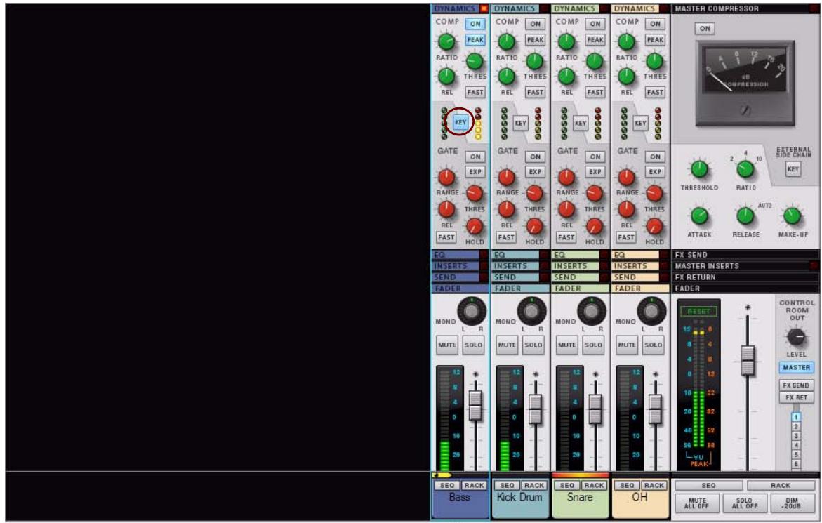 PROPELLERHEAD RECORD 1.5 - Point d'insertion de compression à partir d'un canal externe - 1