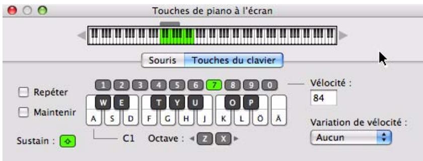 PROPELLERHEAD RECORD 1.5 - Mode Touches du clavier - 1