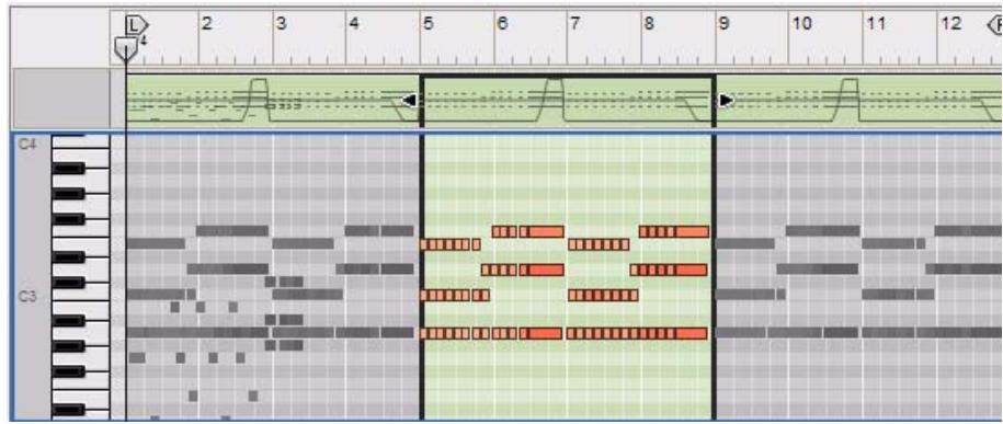 PROPELLERHEAD RECORD 1.5 - Mode Édition de notes - 1