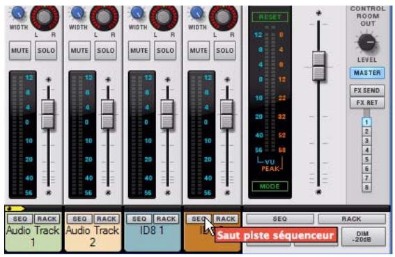 PROPELLERHEAD RECORD 1.5 - Raccourci pour creator une piste de voie de mixage ou une piste audio - 1