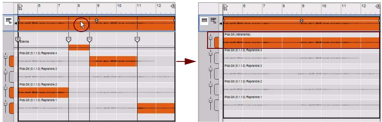 PROPELLERHEAD RECORD 1.5 - Retransmettre le clip au nouvel enregistrement - 1
