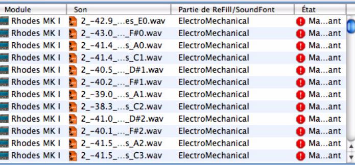 PROPELLERHEAD RECORD 1.5 - Sons manquants - 1