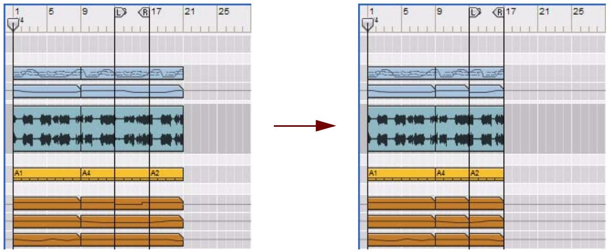 PROPELLERHEAD RECORD 1.5 - Supprimer des mesures - 1