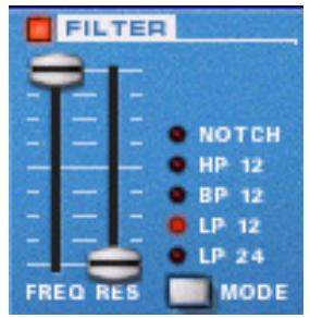 PROPELLERHEAD RECORD 1.5 - La section filtré - 1