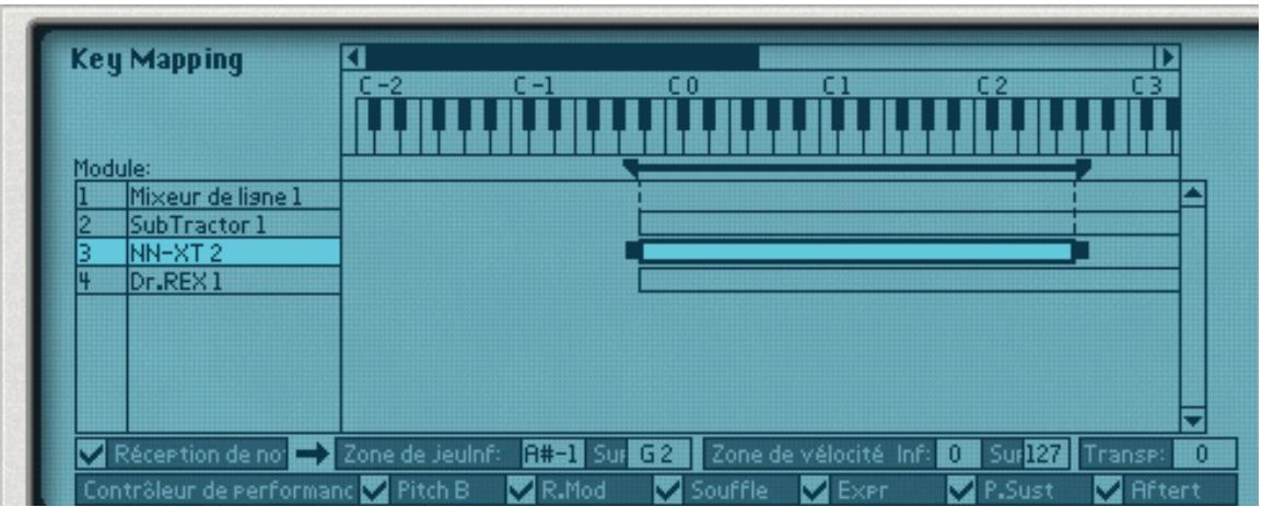PROPELLERHEAD RECORD 1.5 - Assigner des touches aux modules instrumentaux - 1