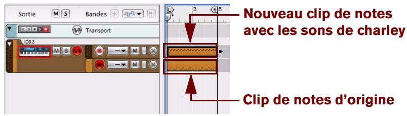 PROPELLERHEAD RECORD 1.5 - Cliquez sur le bouton « Déplacer » du panneau « Extraire des notes vers des bandes » - 2