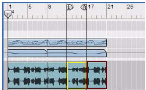 PROPELLERHEAD RECORD 1.5 - À propos de la suppression des mesures contenant des enregistrements audio - 1