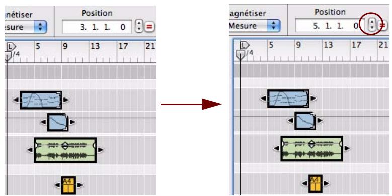 PROPELLERHEAD RECORD 1.5 - Déplacement de clips via l'inspecteur - 1