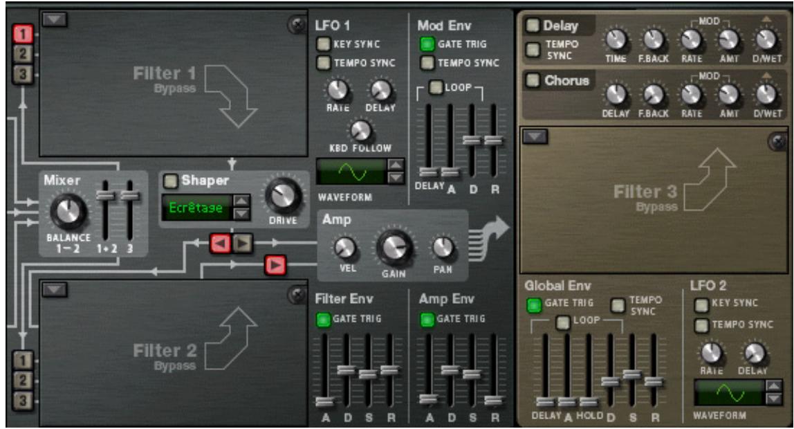 PROPELLERHEAD RECORD 1.5 - Emplacements de Filtre - 1