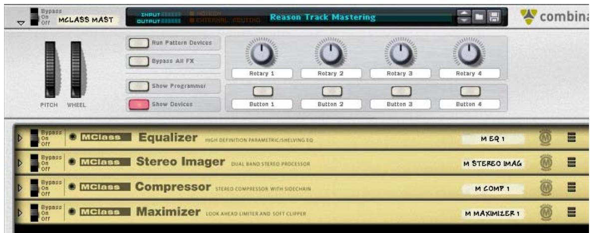 PROPELLERHEAD RECORD 1.5 - Combi MClass Mastering Suite - 1