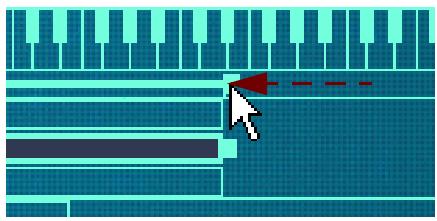 PROPELLERHEAD RECORD 1.5 - En déplaçant les poignées de limites dans la zone de barre - 6