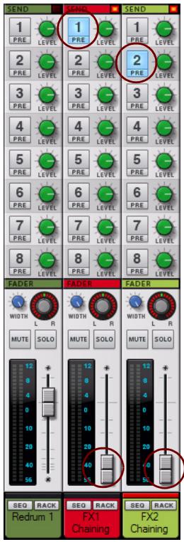 PROPELLERHEAD RECORD 1.5 - Chainage de départ d'effets à partir de modules Redrum ou de mixeurs - 2