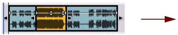 PROPELLERHEAD RECORD 1.5 - À propos de la jonction de clips audio - 1