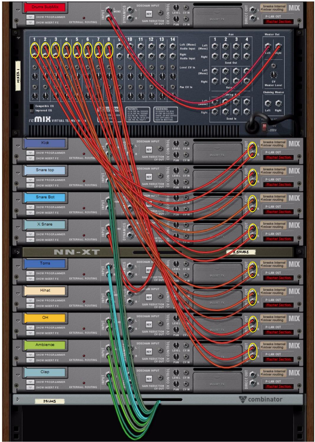 PROPELLERHEAD RECORD 1.5 - Creation d'un sous-mixer - 1