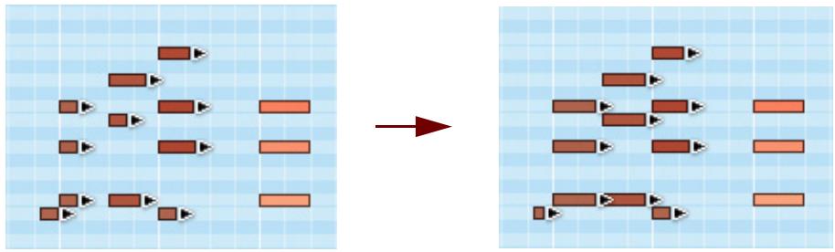 PROPELLERHEAD RECORD 1.5 - Redimensionnement de notes avec la fonction « Ajustements du legato » - 4