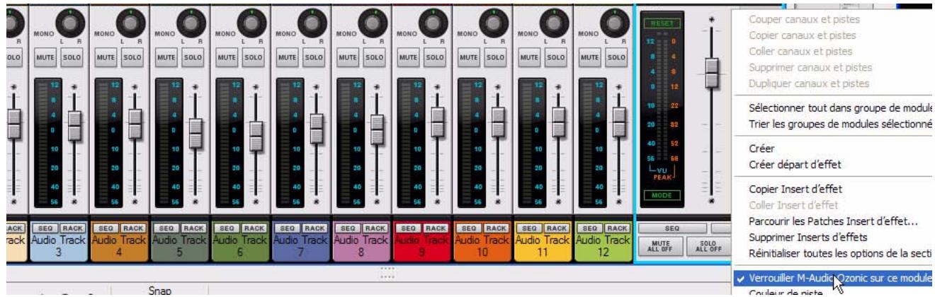 PROPELLERHEAD RECORD 1.5 - Sélectionnez le module de la section maitresse dans le rack ou la bande Section maitresse dans le mixeur principal. - 1