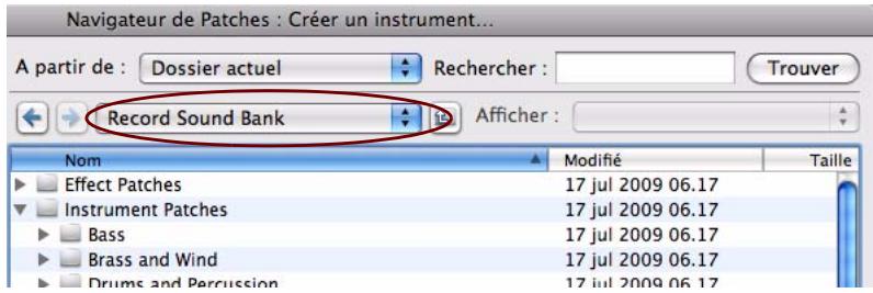 PROPELLERHEAD RECORD 1.5 - Listedéroulante du menu racine - 1