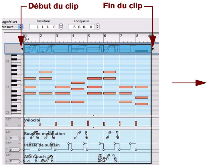 PROPELLERHEAD RECORD 1.5 - Événements masqués dans les clips d'automation de paramètre et de notes - 1