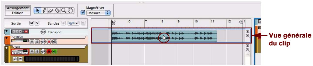 PROPELLERHEAD RECORD 1.5 - Ouverture d'un clip audio à partir du mode Édition - 1