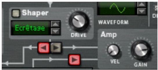 PROPELLERHEAD RECORD 1.5 - Cliquez sur la bouton flèche "gauche" sous le Shaper. - 1