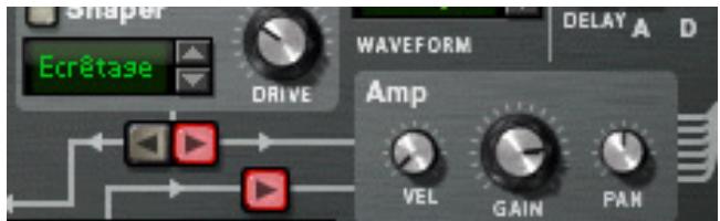 PROPELLERHEAD RECORD 1.5 - Cliquez sur la flèche dans le coin supérieur gauche de l'emplacement d'Oscillateur 2 pour faire apparaitre un menu et sclectionnez y un second oscillateur. - 5