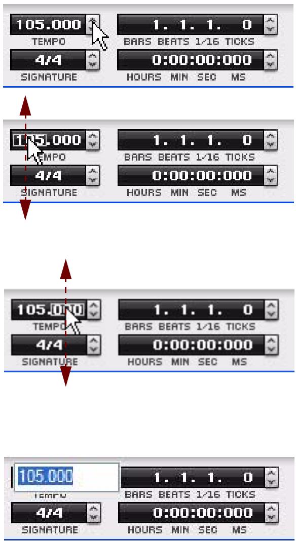 PROPELLERHEAD RECORD 1.5 - Affichage du segment du panneau de transport - 1