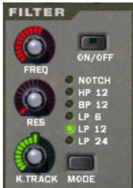 PROPELLERHEAD RECORD 1.5 - La section filtré - 1