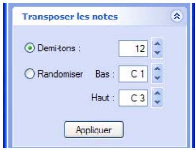PROPELLERHEAD RECORD 1.5 - Transposition de notes - 1