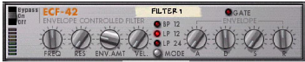PROPELLERHEAD RECORD 1.5 - Filtre contrôle par enveloppe ECF-42 - 1
