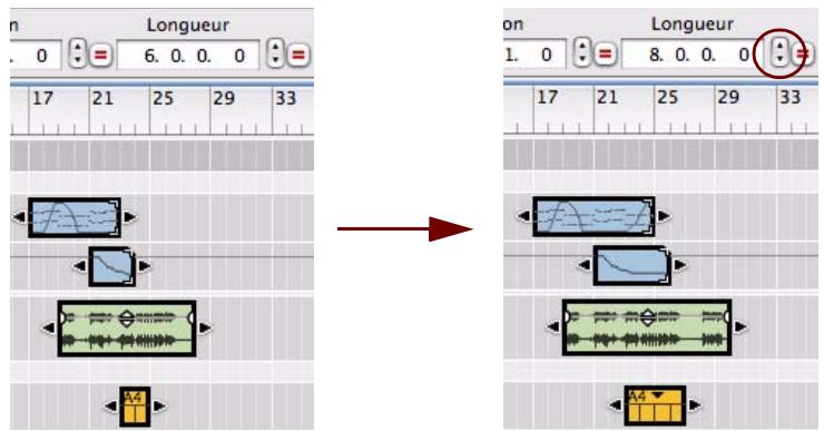 PROPELLERHEAD RECORD 1.5 - Redimensionnement de clips via l'inspecteur - 1