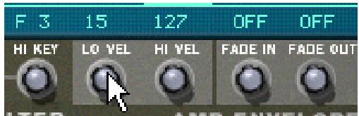 PROPELLERHEAD RECORD 1.5 - Définir la velocité d'une zone - 1