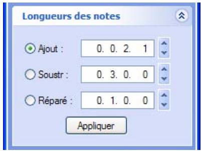 PROPELLERHEAD RECORD 1.5 - Redimensionnement de notes avec la fonction « Longueurs de notes » - 1