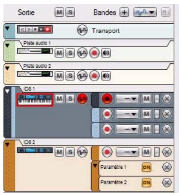 PROPELLERHEAD RECORD 1.5 - Aperçu de la liste des pistes - 1